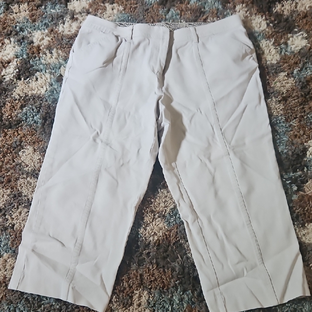 JM Collection Cream Chinos Relaxed Fit